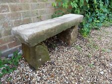Beautiful Antique Reclaimed Hand Carved   Sandstone  Bench 