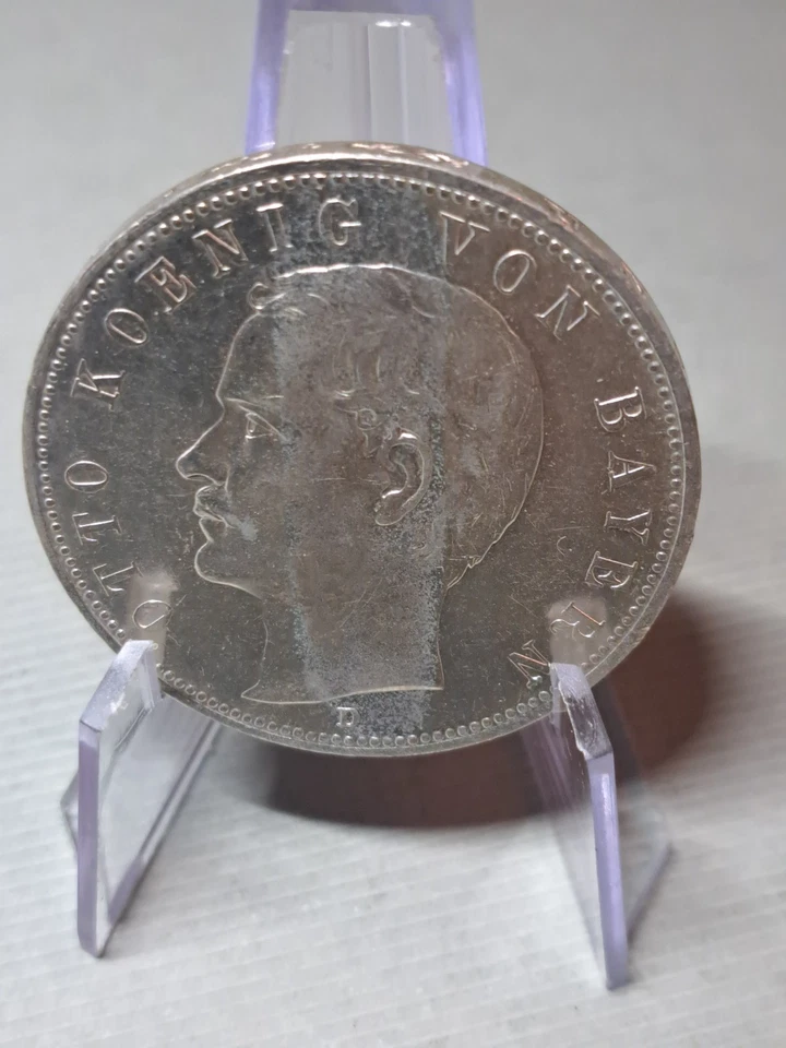 Bayern 5 Mark 1913 D Otto 1886-1913 - Bild 1 von 2