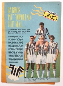 Clipping Rui Barros Piu' Topolino Che Mai Juventus Intervista Vintage 1989 (T10 - Picture 1 of 3
