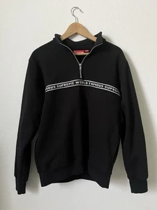 SUPREME World Famous Half-Zip Black Size Medium - Picture 1 of 3