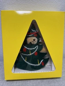 ADORNO DE OSO MOHAIR STEIFF "EVERGREEN" EAN 665417 4 3/4" COMO ÁRBOL DE NAVIDAD - Imagen 1 de 3