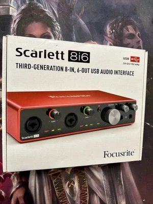 Focusrite Scarlett 8i6 Interfaccia audio USB a 2 canali - SCARLETT-8I6-3G - Immagine 1 di 3