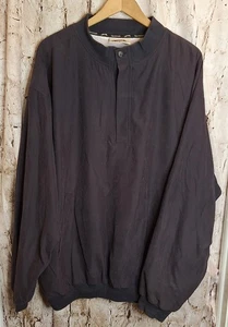 Hombre Negro Slazenger XL Suave Jersey/Botón Chaqueta Transpirable Poliéster Forro - Imagen 1 de 12