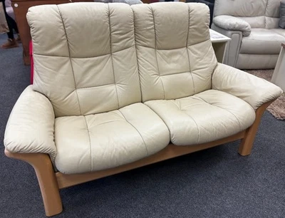 Stressless Buckingham High Back 2 Recliner Seater Sofa CS A25 - Image 1 of 4