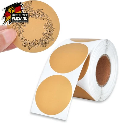 Runde Etiketten 50mm Selbstklebend Thermodrucker Inventar Büro Einzelhandel Zuha