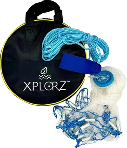 American Cast Fishing Net for Bait Trap Fish: 4ft/ 6ft/ 8ft Sizes for Saltwat... - Picture 1 of 7