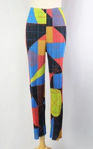 PLEATS PLEASE Multicolor Pants ISSEY MIYAKE 132 1935 - Picture 1 of 6