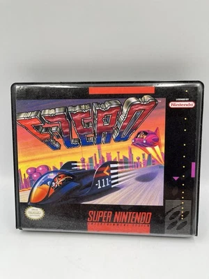 F-Zero (1990, SNES) - Authentic Original Cartridge w/ Manual + Case Tested - Image 1 of 4