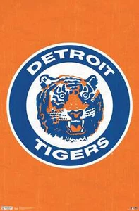 MLB Detroit Tigers - Retro Logo Poster - Picture 1 of 29
