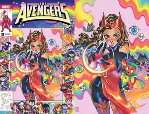 JUEGO DE VENGADORES 1 NUEVO RIAN GONZALEZ MARVELS 80 AÑOS 25 ANIVERSARIO VARIANTE 2023 - Imagen 1 de 3