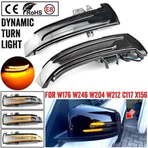 LED Dynamic Wing Mirror Indicator Turn Signal Light For Mercedes W204 W212 W221 - Picture 1 of 4