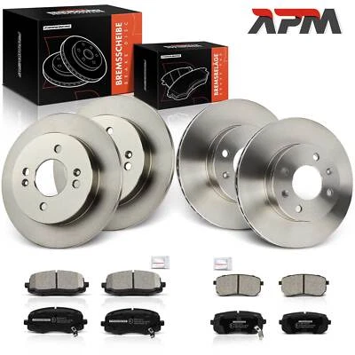 Bremsscheiben Bremsbeläge Vorne Hinten für Hyundai i10 PA KIA Picanto 2004-2013