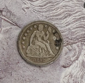 1842-P Seated one dime very nice coin TP-6805 - Picture 1 of 2