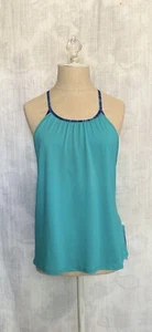 NWT Ivivva By Lululemon Two Be One Tank 7 BLTR/WDWD Aqua Blue Racerback Bra - Picture 1 of 12