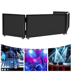 NUEVO Portátil DJ Eventos Fachada Cabina Plegable Cubierta Pantalla 2 Scrims 67*20x15.7"" - Imagen 1 de 18