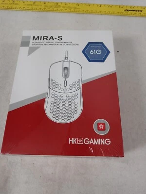 HK Gaming Mira-S Ultra Lightweight 61g Gaming Mouse Honeycomb Shell Blue Sealed! - Image 1 of 4