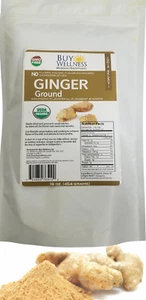 Ginger Powder Organic Ground Ginger Pure Tasty Rich Sweet Savory Organic 25% Off - Picture 1 of 5
