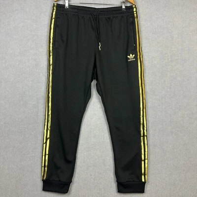 Pantalones Adidas Para Hombre Extra Grandes W36xL30 Negro Dorado Jogger 50 Aniversario Concha Foto 1 de 4