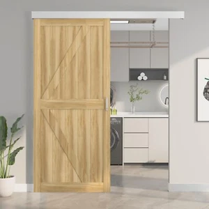 6ft Sliding Barn Door Hardware Track Kit With Door Handles Included Low Clearanc - Picture 1 of 8