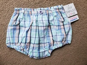 NWT Rugged Butts Baby 12-1 Months Plaid Diaper Cover Bloomer with Pockets - Picture 1 of 3