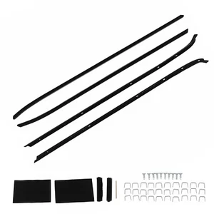 4Pcs Left & Right Weather Stripping Kit for Chevy Camaro Pontiac Firebird 70-81 - Picture 1 of 11