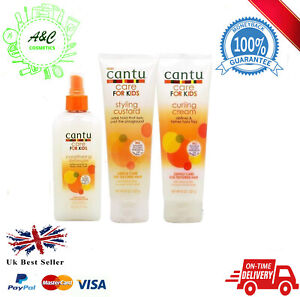 Cantu Care for Kids Curling Cream/ Styling Custard/ Conditioning Detangler SET