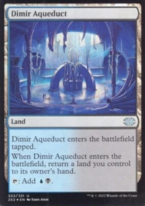 DIMIR AQUEDUCT 322/331 FOIL DOUBLE MASTERS 2022 MTG MAGIC NM (yourdeckbuilder) - Picture 1 of 1