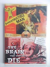 (D.4) Double Feature: Indestructible Man + The Brain That Wouldn't Die. DVD, New