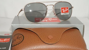 RAY BAN New Sunglasses Aviator Bronze Copper Gray RB3589 9143/1 55 140 - Picture 1 of 12