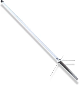 Antena bazowa GR100 GMRS, 462-467MHZ, wysoki zysk 7,5 Dbi włókno szklane GMRS stat bazowy - Zdjęcie 1 z 7