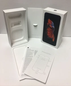 Apple iPhone 6s + Box Space Gray 64GB Empty Box ONLY with Insert Papers - Picture 1 of 9