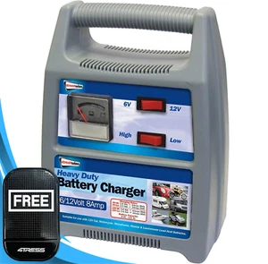 8 AMP KFZ Auto Akku Ladegerät 6V/12V Trickle Schwerlast Tragbar SWBCG8. Matte ✅ - Bild 1 von 13