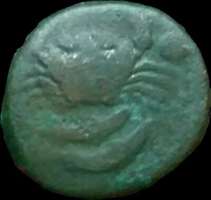 AKRAGAS in SICILY 425BC Eagle Rabbit Crab Crayfish Ancient Greek Coin  - Picture 1 of 2