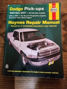 Haynes Dodge Pick-Ups Repair Manual/Book 1994-2001 30041 - Foto 1 di 2