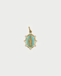 Charm Madonna Sky RUE DES MILLE Charmbar in argento 925 dorato CB-CN 30 - Picture 1 of 1