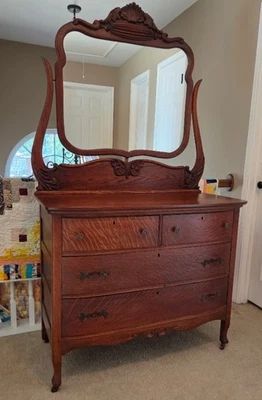 Antique dresser with mirror from the late 1890 – early 1900 - Image 1 of 4