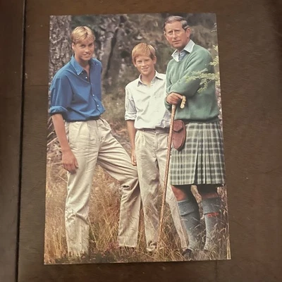 Prince Charles of Wales at Balmoral Castle Scotland Prince William Prince Harry - Image 1 of 2