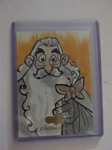 2022 Cryptozoic CZX Middle Earth  Gandalf  1/1 Sketch By Roe Mesquita - Picture 1 of 2