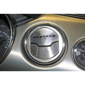 A/C Vent Trim Black C-Fiber 'Mustang' Inlay for 2015 Mustang 50th [Brushed] - Picture 1 of 4