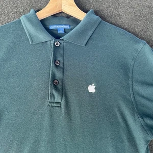 Apple Computers Shirt Official Employee Polo Men's Medium Port Authority Green - Picture 1 of 7