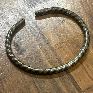 Bracciale intrecciato tono nero/oro - Foto 1 di 2