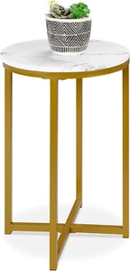 Best Choice Products 16In Faux Marble Accent Table, Modern End Table, Small Coff - Picture 1 of 12