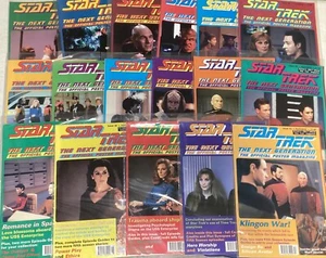 Star Trek The Next Generation Poster magazines vintage Lot #52-#84 17 different - Picture 1 of 9