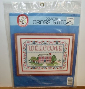 Colortex "Welcome" Counted Cross Stitch Kit #5714 - Picture 1 of 3