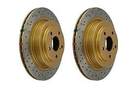 Par de rotores delanteros perforados y ranurados DBA para Infini/nissan 350z FX/G35/M35/M45 Foto 1 de 1