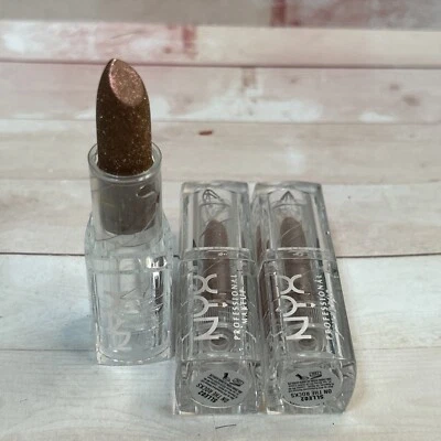 Lot of 3-NYX DIAMOND & ICE PLEASE! LIPSTICK - SLLE02 ON THE ROCKS - Image 1 of 4