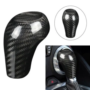 Carbon Fiber Gear Shift Knob Cover Trim Decor For Chevrolet Camaro 2016-2020 - Picture 1 of 7