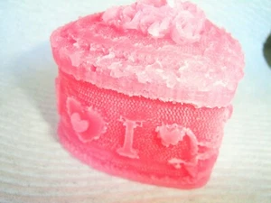Handmade Heart Shape Decorative Flower Scented Candle - Picture 1 of 4