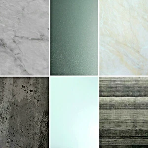Large 10mm Grey White Beige PVC Bathroom Shower Wet Wall Cladding Panels - Picture 1 of 67