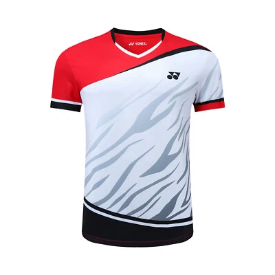 Novo Adulto Criança YY Tops Esportivos Roupas de Tênis Badminton Manga Curta Camisetas - Imagem 1 de 4